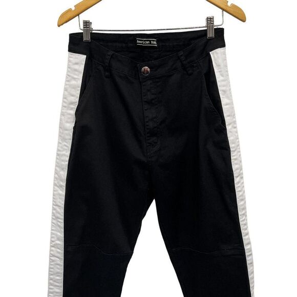 Ultra High Waisted Boyfriend Fit Skinny Denim Jogger Jeans Side Stripe Plus Size - Picture 3 of 6